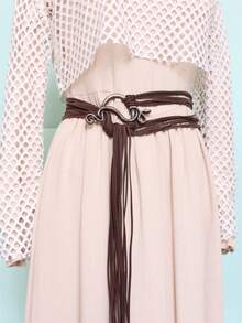 Tropiscape Cinturón de cintura de bruja nórdica para mujer - Cinturón vikingo vintage con nudo, detalle de flecos tejidos, perfecto para el disfraz de Mardi Gras y el Día de San Patricio, Navidad, Navidad, Navidad, Invierno, Regalos de Navidad