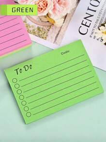1 Pad Strong Adhesive Color Note Book, A Creative Sticky Note Prepared For Students' Return To School