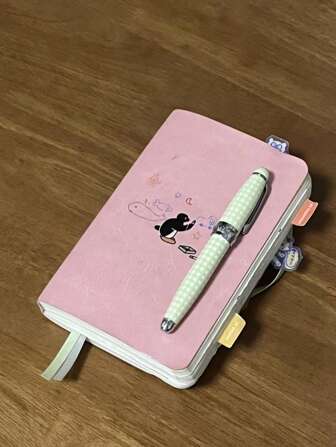 Carino libro diario pianificazione settimanale/mensile con design a pinguino, quaderno minimalista per studenti, articoli di cartoleria per il ritorno a scuola