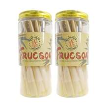 Cones pré-enrolados em lata marrom, naturais, não branqueados, ultrafinos, de queima lenta e com pontas pontiagudas, papel cônico portátil em rolo, perfeitos como presente para namorados, presentes para festas ou para amigos, artigos para atividades ao ar livre, acessórios de papel com ponta de filtro pré-enrolado, fáceis de transportar.
