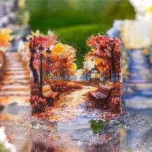 60 张/包自然路径系列 PET 贴纸，森林楼梯主题，学生子弹日记剪贴簿基础材料 6 种款式，涂鸦贴纸，学校用品，返校 - 彩色 - 查看 1