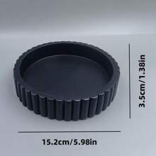 1 Stück klassischer runder dekorativer Tablett aus Marmor-Harz Pulver, modisches Akzenttablett für Couchtische, Regale und Konsolen Dekoration, perfekt für Innen- und Außen Dekorationen, Küchendekorative Schale, Wohndekorations Tablett, Obstschale