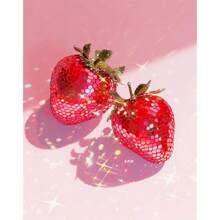 1PC Fashion Pink Disco Lemon Grape Apple Cherry Strawberry Poster Print Fashion Wall Art Picture Decor Frameless Canvas Painting Optional Frame ,Wall Art With Frame