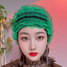 Turbante da donna monocromatico - semplice, elastico e alla moda sottocapoCasco per uso quotidiano, morbido, traspirante e confortevole