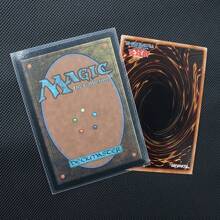 100 fundas protectoras de cartas, transparentes, perfectas para doble fundas, protectoras de cartas compatibles con MTG, TCG y otros juegos de cartas
