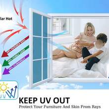 1 卷多尺寸单向镜窗膜隐私遮阳窗玻璃贴纸热控反光窗户隐私膜自粘窗户色调适用于家庭和办公室