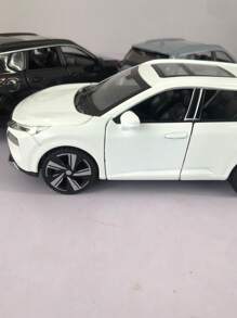 1pc Simulation Zinc Alloy Die-Cast Offroad SUV Car Model, 5.78inch Length X 2.55inch Width X 1.96inch Height, Realistic Exterior Alloy Toy Car With Openable Doors & Hood, Movable Tires, Detailed Interior, Lights & Sound Effects, Suitable As Collection/Gift For Boys/Kids