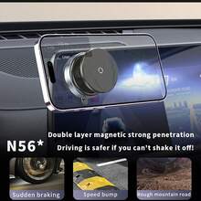 1 件旋转吸盘手机支架通用白色/黑色真空强力吸盘车载手机支架不留痕迹仪表盘屏幕通用光滑表面通用适用于车内家居兼容 、Android 手机，生日、家人、朋友的礼物磁性，汽车配件 - 彩色 - 查看 5