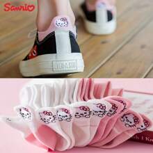 Sanrio 5Pairs For Hello Kitty Print Socks Women Socks - Soft, Breathable, Machine Washable, Perfect For Home And Daily Wear, Everyday Comfort|No Show Socks