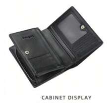 New Zipper Short Wallet Men's Multi-Card Fashion Vertical Mini Button Wallet Men's Card Bag Black Card Holders Waller Purse Men Anniversary Gift Gift For Men Gift For Men Gift For Men Gift For Men Gift For Men Gift For Men