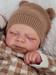 48cm 19inch Soft Vinyl Full Body Body Boy Reborn Baby With 3D-Paint Skin And Visible Veins Art Toy Alive Sleeping Bebe Bathe Play House Toy - 乙烯基身體男孩娃娃 - 查看 6