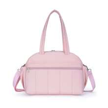 Ladies' Fitness Bag 30L, Simple And Stylish Solid Color Travel Suitcase, Multi-Functional Large Capacity Fitness Bag, Portable Weekend Bag, Waterproof And Anti Fouling Fitness Bag, Airplane Personal Belongings Travel Organizer, Luggage Bag Handbag, Fitness Bag With Dry And Wet Pockets, Suitable For Outings, Short Trips, Fitness And Sports Travel, Graduation Bag, School Supplies