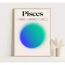 1 件星座光环更新墙壁艺术占星术海报星座印刷复古帆布画客厅家居装饰画在客厅、卧室、餐厅可选画框现代海报、墙壁艺术、帆布画和可重复使用的画框 - 彩色 - 查看 4