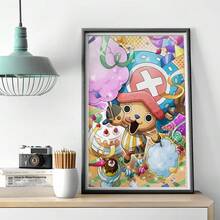 1 Stück Anime One Piece Chopper Poster, Cafe Bar Raum Wanddekoration, Heimdekoration, Flurbar Dekoration, ohne Rahmen - Verschiedenfarbig - Übersicht 6