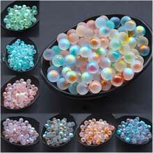 40/80/120 Pcs Starry Sky Glass Marbles Glass Ball Colorful Glass Marbles Decor Vase Filler Fish Tank Home Decor DIY Jewelry Accessories 12mm