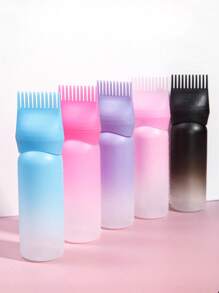 Bottiglia applicatore per tintura per capelli degradante da 160 ml con punta a pettine - strumento di precisione per colorazione dei capelli e trattamento del cuoio cappelluto - bottiglia per tintura multiuso con scala graduata per l'applicazione di oli