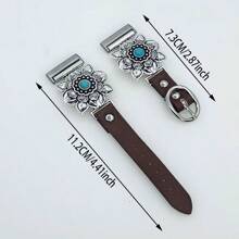 1 pièce Bande de montre  vintage personnalisée, compatible avec Samsung Galaxy Watch 7/6/5/4/Active2 Classic (40/44mm), Watch 5 Pro (45mm), Watch 4 Classic (42/46mm), Watch 3 (41mm), Watch Active (40mm), Bande à maillons cubains de 42 mm, s'adapte à tous les bracelets de montre intelligente de 20 mm de largeur (Uniquement le bracelet, montre non incluse)