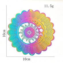 3.9inch Wind Spinner 3D Whirligigs Rainbow Mandala Hanging Wind Chimes Sun Catcher Illusion Magical Garden Yard Decor Bird Deterrent Room Decor Bedroom Decor Home Decor Wall Decor