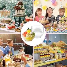 25 Stücke/50 Stücke durchsichtige Mousse Becher, Mini Schälchen für Desserts, Puddings, Vorspeisen, Dips, geeignet für Party, Geburtstag, Feiertag, Hochzeit, Dessertbecher und kleine Schüsseln