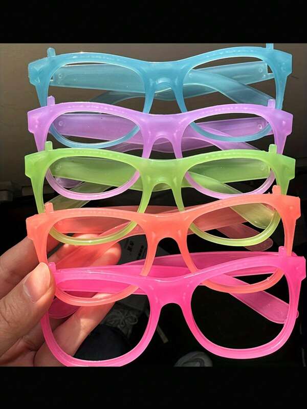 12pcs-LED Party Glasses, Glow-In-The-Dark, Color Changing, No Battery, Plastic Glasses For Bars, KTV, Dances, Adults And Teens, Holiday Accessories, Fun Gift Ideas