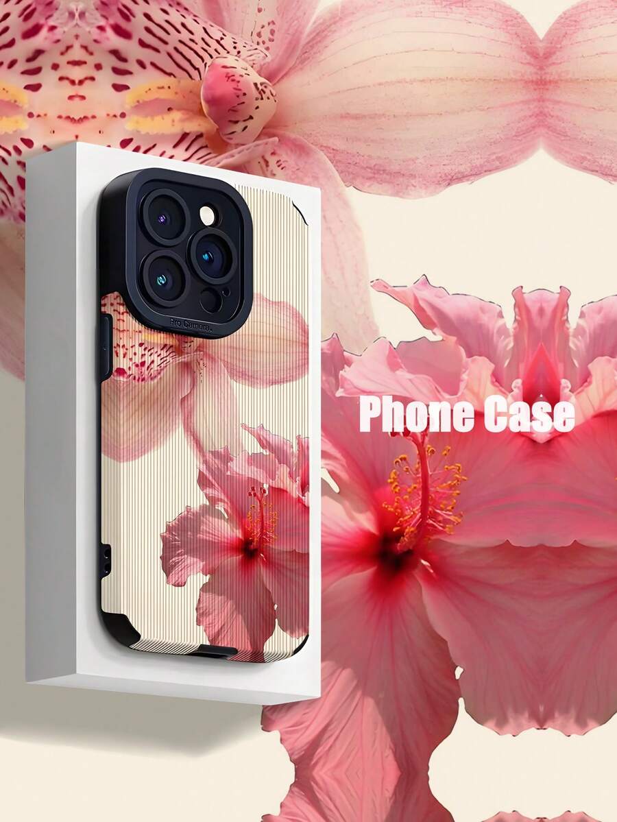 1 Ốp lưng điện thoại giả da mềm họa tiết hoa huệ cổ điển, sọc dọc, tương thích với Apple & các dòng máy Chống nước, chống sốc, chống rơi, chống trầy xước - Nhiều màu - Xem 1