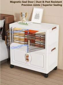 5/4/3/2/1 Tier Storage Cabinet Folding Storage Box, Home Living Room Toy Cabinet, Storage Rack, Snack Cabinet, No Assembly Required, Kitchen Storage Cabinet