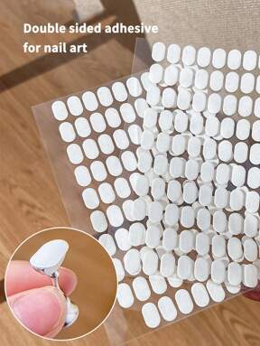 200pcs Nail Stickers, Double-Sided Transparent Nail Gel, Nail Art Tools, Nail Glue, Clay Nail Tools, Nail Art Supplies, Nail Tools, Nail Art Tools, Back To School, Nail Art, Nail Tools, Press-On Nails