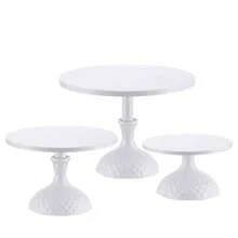 1pc White Cake Rack, Round Metal Simple Display Rack, Gold Dessert Tray, Used For Birthday Parties, Parties, Showers, Weddings, Pastries, Celebrations, Decorations, Paper Cups, Cakes, Snacks, Dessert Racks, Suitable For Christmas Gift, Thanksgiving,Kitchen,Christmas Gift