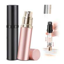 Atomizer [Available In 4 Colors, One-Touch Refill, Easy To Carry] Perfume Atomizer, Portable, Leak-Proof, Refillable Bottle, 5ml, Bottom Filling, Small, Mini, Portable Bottle, Interchangeable, Portable, Rotating, Perfume Container, Unisex - Starlight Gray - View 2