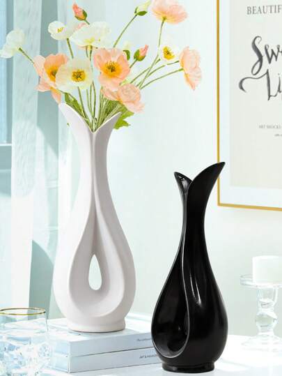 1 pieza Jarrón con forma de corazón de plástico, decoración del hogar minimalista, jarrón floral francés vintage, adecuado para el hogar, fiestas, decoración de bodas, decoración de pared de flores DIY para exteriores, decoración del hogar, arreglos florales, decoración de mesa, decoración de otoño, regalo del Día de San Valentín, decoración de vuelta a clases, suministros escolares, jarrón de flores, jarrón de vidrio