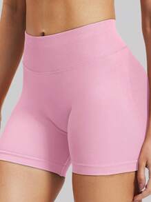 High-Waisted Seamless Yoga Shorts For Women - Stretchy, Hip-Lifting, Activewear For Running, Fitness & Outdoor Activities, Fitness Apparel | Sleek Appearance | Stretchy Fabric