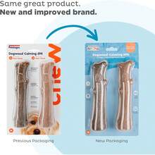 Outward Hound Dogwood Wood Durable Dog Chew Toys, Real Wood & Calming Hemp, 2-Pack, Medium - 山茱萸傑克 - 查看 4