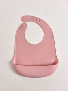 2 件/套定制硅胶婴儿围兜，兔子、蜜蜂、熊、绵羊图案，柔软可调节防水防污防漏围兜，适合男婴和女婴的个性化礼物，适合所有季节 - 彩色 - 查看 5