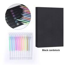 1 Set Include: 12 Colori Evidenziatori, Cartoncino Nero 250gsm in 4K/8K/A3/A4, Pennarelli per Dipingere, Pennarelli per Agenda, Penne Gel Fluorescenti, Penne Colorate, Pennarelli per Evidenziazione, Adatti per Biglietti di Auguri, Artigianato, Poster, Pittura, DIY, Diari e Appunti, Forniture per Studenti, Regali per Rientro a Scuola, Regali per Compleanni/Natale/Ognissanti/Ringraziamento, Premi e Ricompense Scolastiche, Forniture per Ufficio e Scuola