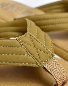 sandalia pata de gallo hombre, sandalia plana caballero, chancla hombre verano, sandalia casual hombre, sandalia playa hombre, sandalia tipo flip flop. - Camel - Ver 3