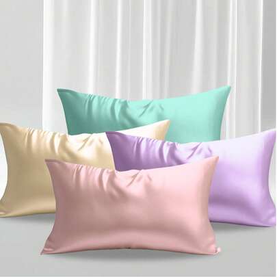 WANMEI 100%桑蚕丝枕套，呵护秀发和肌肤，柔软顺滑，双面优质蚕丝面料，隐形拉链设计，缎面质感，超级柔软凉爽，男女皆宜，是开学季或旅行/度假的理想礼物。