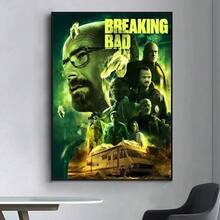 1 pièce Décoration de film à la mode "Breaking Bad" Affiche de film raffinée, convient pour le salon, le bar, peinture décorative rétro, œuvre d'art de haute qualité, sans cadre - Multicolore - Voir 7