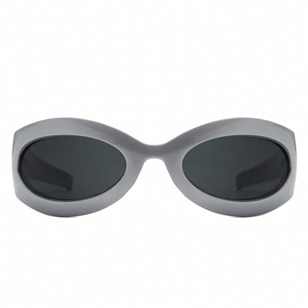 Oval Wrapped Retro Round Fashionable And Versatile Sunglasses