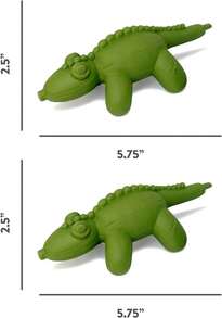 Outward Hound Latex Rubber Balloon Gator Squeaky Dog Toy, Large - màu xanh lá - Xem 7