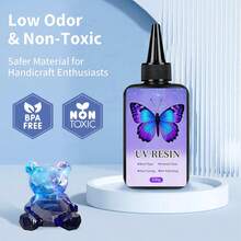 1000g/500g/100g UV Epoxy Resin, Upgraded UV Resin Kit, Hard Crystal Clear UV-Cured Epoxy Resin Non-Yellowing And Bubble-Free, For DIY Crafts And Jewelry Making - Multicolor 1 - View 5