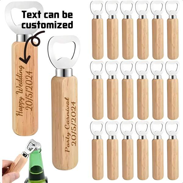 50 abrebotellas personalizados, abrebotellas personalizados, regalos de boda, abrebotellas a granel, abrebotellas de madera, recuerdos de boda, adecuados para bodas, despedidas de soltero/soltera (¡Brindis por el amor!), multifuncionales, ornamentales, reutilizables, exquisitos, elegantes, de alta calidad, coloridos, modernos, personalizados, únicos