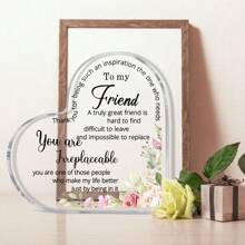 1pc,Friends Gifts For Women Friendship Bestie Plaque For Female Best Sister Gift Christmas Birthday Thank You Gift For Women Acrylic Friendship(Vintage Style)