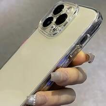 3-Piece Set Simple Transparent Phone Case For IPhone 16 15 14 13 12 11 Pro Max 14 Plus 15 Plus, Stylish Protective Phone Case For Men And Women - 無色 - 查看 5