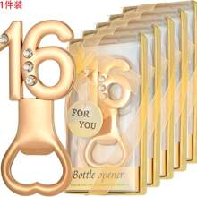 12 Pezzi di Apribottiglie Dorati come Regali o Souvenir per Feste di Compleanno del 15°, 16°, 18°, 21° Anno, Oppure Molto Popolari per il 18° Anniversario di Matrimonio, Decorazioni per Feste a Tema Dorato, Bomboniere, Regali per Feste in Famiglia, Regali per Amici