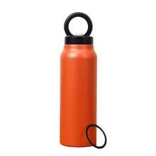 Magnetic Lid Sports Water Bottle, Large Capacity Vacuum Insulated Straw Cup For Cycling, Thermal Bottle