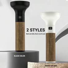 1pc Rechargeable Bright LED Flashlight, High Power Vintage Style Outdoor Spotlight