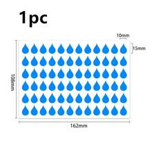 Colored Dots, Water Droplets, Raindrops, Stickers, Hand-Written Index Annotations, Handbooks, Decorative Coated Paper Label Stickers