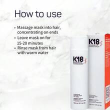 2PACK K18 Leave-In Molecular Hair Mask Hair Care Products, Containing Hair Keratin ,Hair Care,Repairs Dry Or Damaged Hair, Reverse Hair Damage From Bleach, Color, Chemical Services & Heat 150ML,Suitable For Morning And Evening Use,Halloween Gift - 2PACK - 查看 5