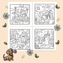 (Una versión deluxe actualizada, papel grueso de 22 páginas, 20 * 20cm) Libro para colorear lindo y cómodo, papel de acuarela, cubierta única, espacio cómodo para colorear, adecuado para que los adultos se relajen cómodamente | Día de San Valentín, Navidad, Halloween, Año Nuevo, Año Nuevo, Cumpleaños y fiestas. El regalo perfecto para todo tipo de festivales, adecuado para amigos, familiares y colegas, libros para colorear, libros, vuelta al colegio, material escolar - Una pieza - Ver 2