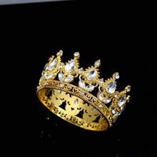 1pc/3pcs Beautiful Crystal 8*4.5CM Crown Cake Decoration Crown Cake Topper For Birthday Party Cake Decorations, Wedding And Birthday Supplies, Home And Party Decorations - Multicolor - View 7